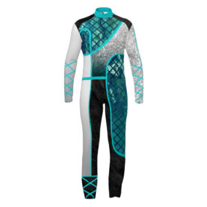 Teal Textures Elevate Top & Bibbers