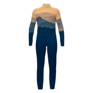 Mountain Sunset Themed Full Elevate Top and Bibbers Set (ELVU_28)