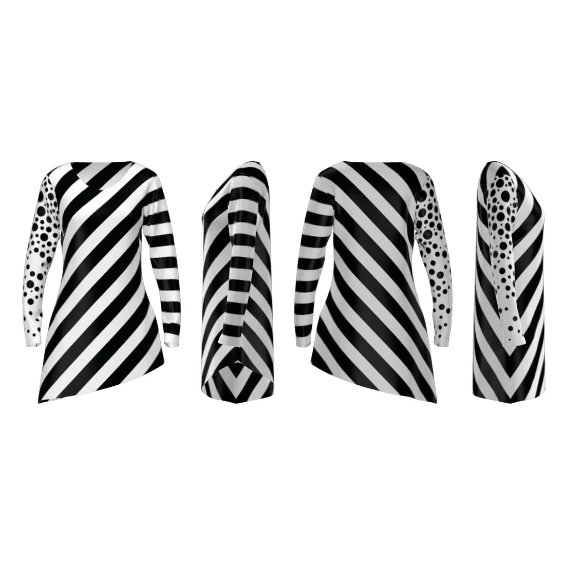 Black & White Tunic - Image 2