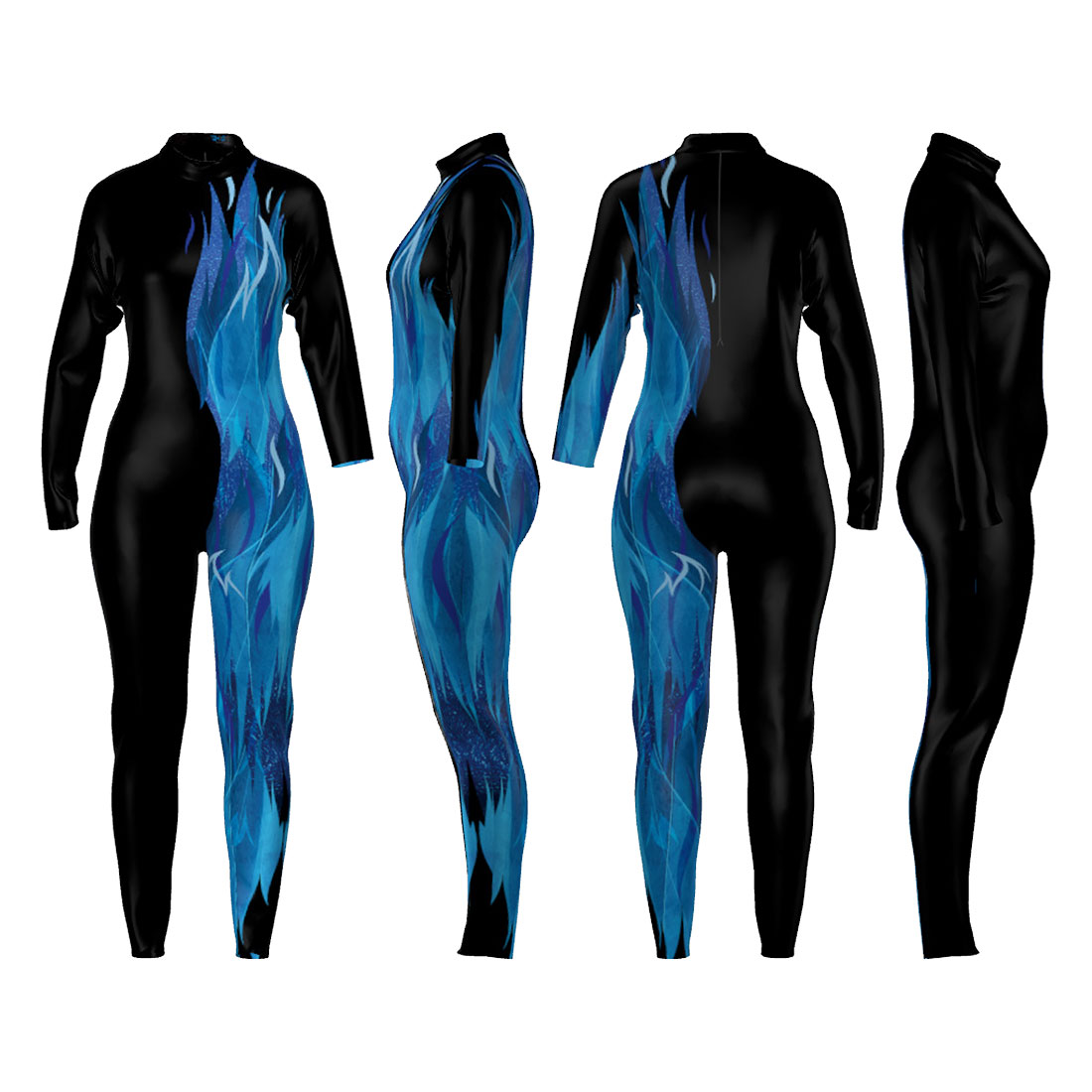 Blue Flame Unitard - Image 2