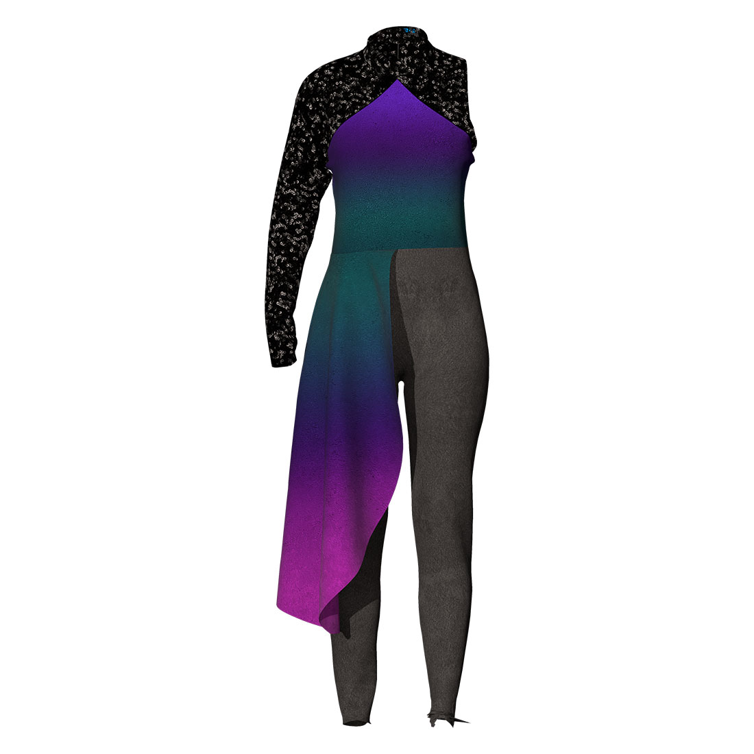 Purple Ombre Sparkle Unitard