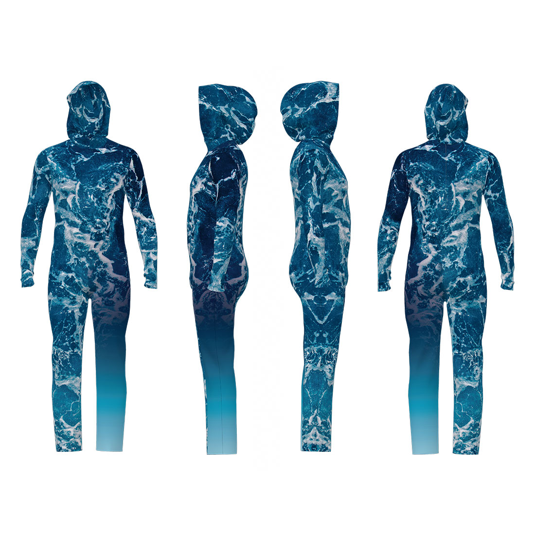 Oceans Hooded Unitard - Image 2