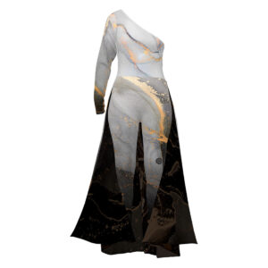 Gold Marble Unitard