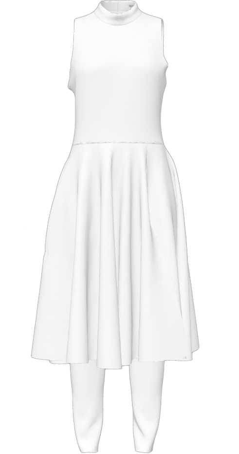 Full Knee Length Skirt